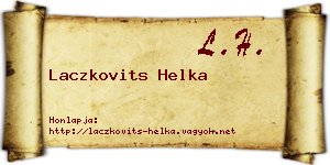 Laczkovits Helka névjegykártya